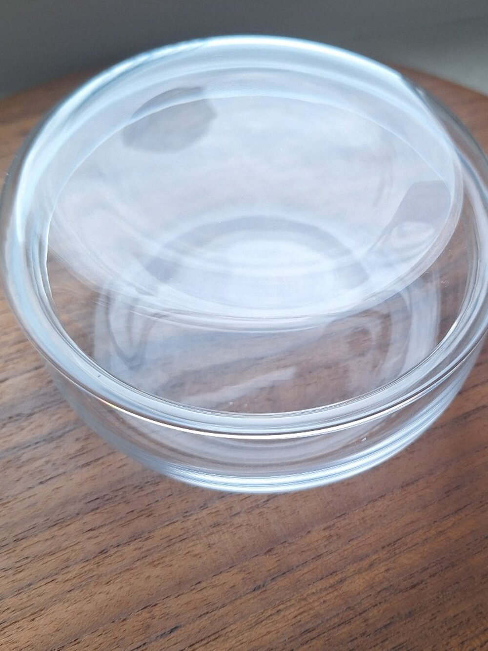 CLEAR SMALL GLASS CANDY DISH WITH LID VILLEROY & BOCH